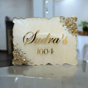 Luxury Resin Room Nameplate