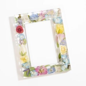 Floral Resin Photo Frame
